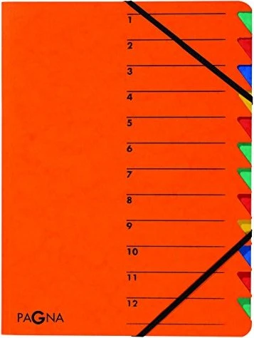 Pagna Easy Ordnungsmappe, 12 Fächer, A4, orange