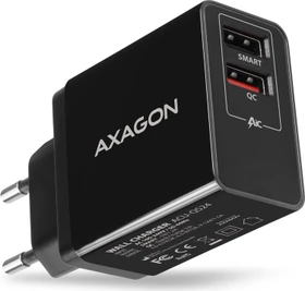Axagon ACU-QS24 QC3.0 + 5V-1.2A Wall Charger schwarz