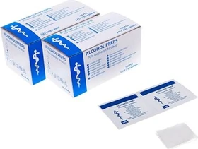 Medi-Inn+ Alkoholtupfer zur Hautdesinfektion 3x6.5cm, 200 Stück (2x 100 Stück)