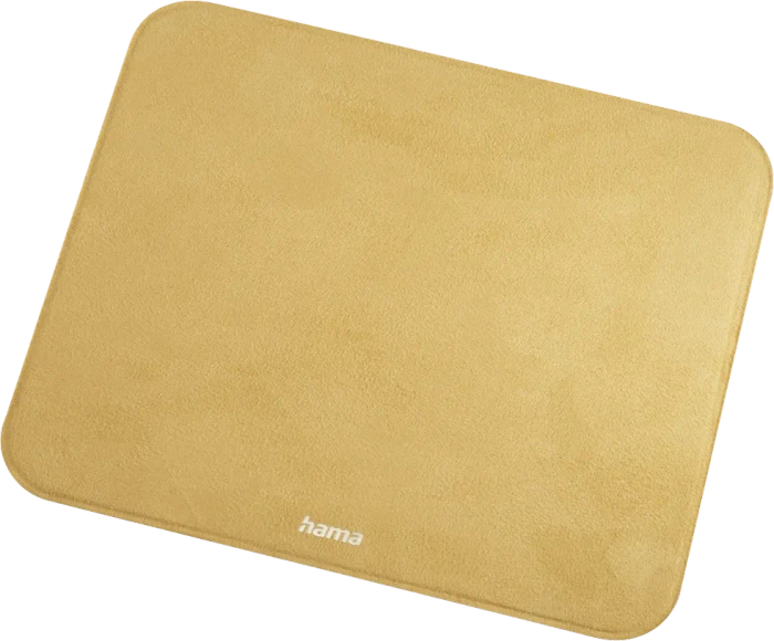 Hama Velvet Mauspad, 220x180mm, gelb (00054168) – Bild 3 von 4
