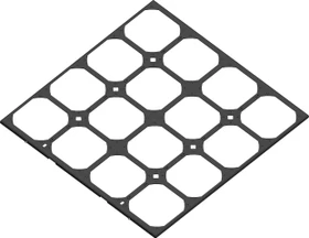 Watercool MO-RA IV 600 Fan Frame, Lüfterrahmen für 140mm Lüfter, schwarz