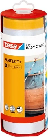 tesa Easy Cover perfect+ Abdeckfolie mit Spender 17x2.60m