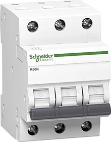 Schneider Electric Leitungsschutzschalter K60N 3P, 10A, C Charakteristik, 6kA