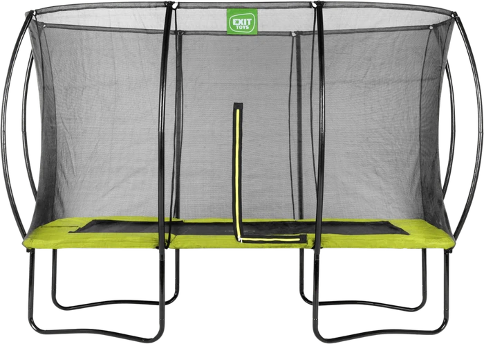 Exit Toys Silhouette mit Sicherheitsnetz 244x366cm Trampolin grün