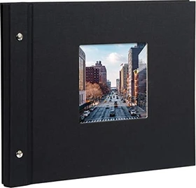 Goldbuch Schraubalbum Bella Vista 30x25 weiße Seiten schwarz