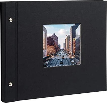 Goldbuch Schraubalbum Bella Vista 30x25 weiße Seiten schwarz