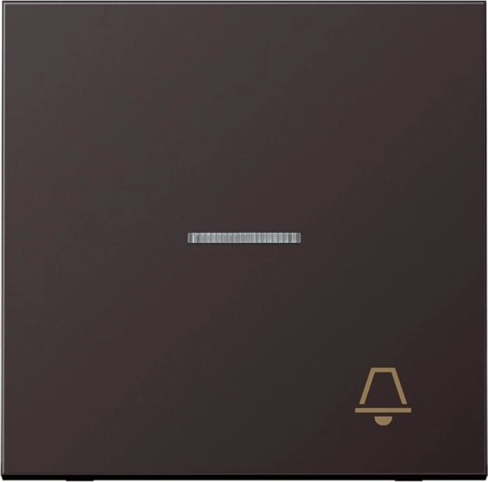 Jung Serie LS Wippe mit Lichtleiter Symbol Klingel 1fach, dark