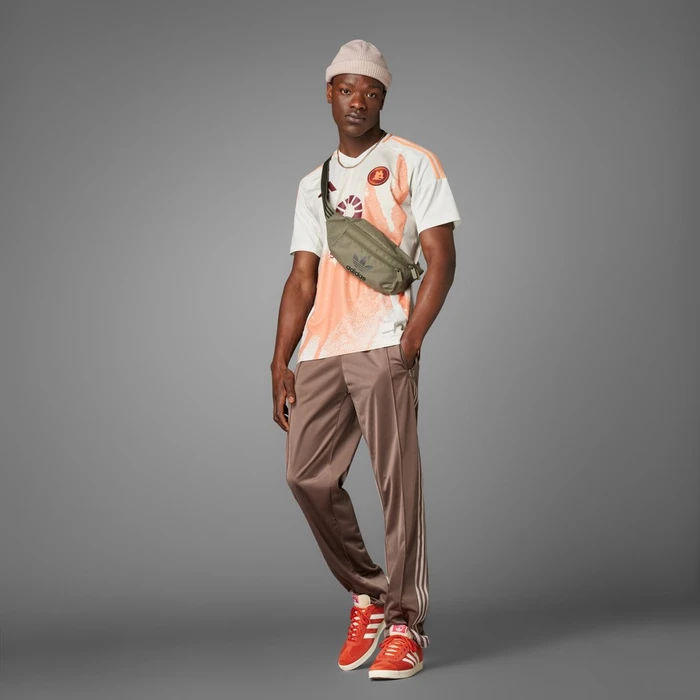 adidas AS Rom 2024/2025 Auswärtstrikot talc/easy orange (Herren)