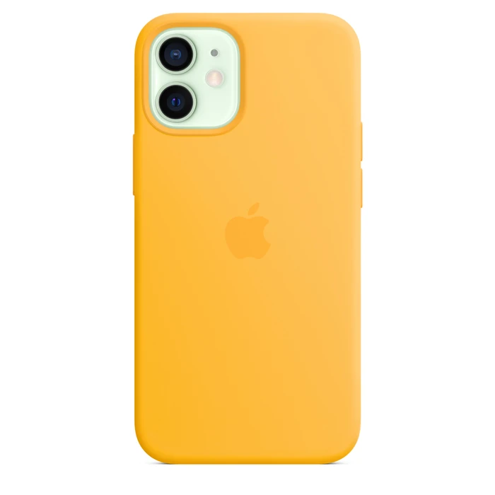 Apple Silikon Case mit MagSafe für iPhone 12 Mini Sonnenblume