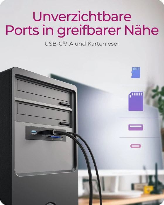 RaidSonic Icy Box IB-HUB1419-i3, USB 3.2 20-Pin Key-A [Stecker]