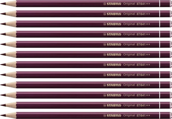 STABILO Original Buntstift caput mortuum mittel violett, 12er-Pack