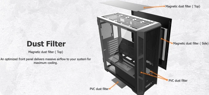 Raijintek Ponos Ultra White TG4, weiß, Glasfenster