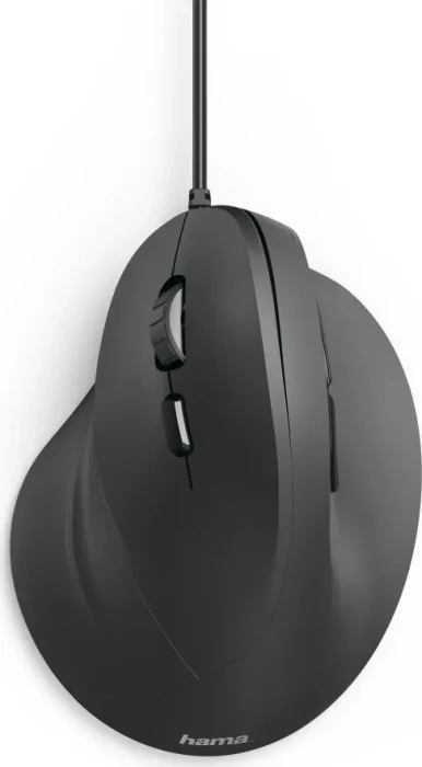 Hama EMC-500L Vertical Maus schwarz, Linkshänder, USB