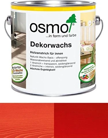 Osmo Dekorwachs 3104 innen rot, 125ml