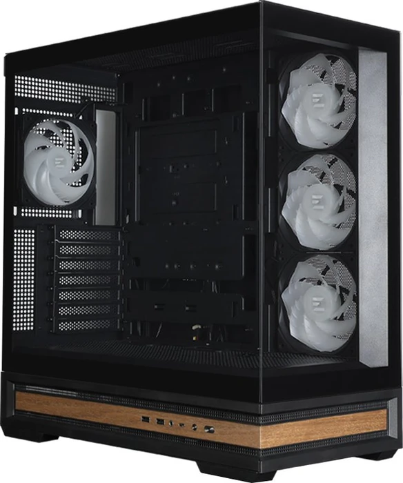 Zalman P40 NAMU Black, schwarz, Glasfenster