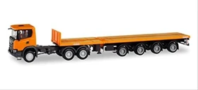 Herpa Scania CG 17 XT 6x6 Teletrailer-Sattelzug kommunalorange