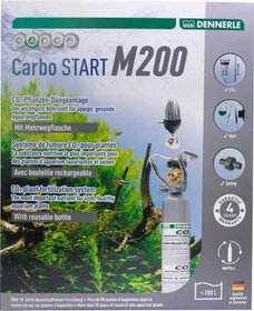 Dennerle Carbo START M200 Komplett-Set, Präzisions-Druckminderer für Mehrweg CO2 Druckflaschen