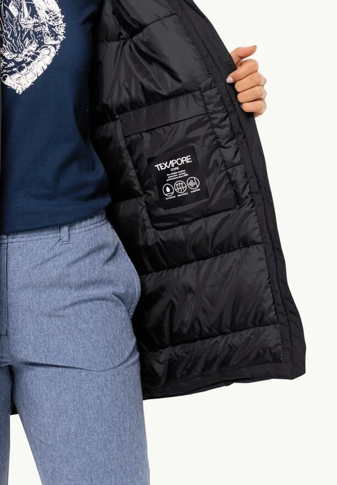 Jack Wolfskin Tempelhof Funktionsmantel schwarz (Damen)