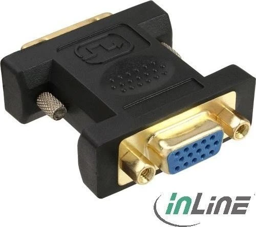 InLine DVI-A [Stecker] auf VGA [Buchse] vergoldeter Adapter