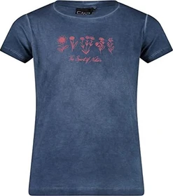 CMP Stretch Jersey T-Shirt kurzarm blue/red kiss (Junior)