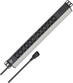 Brennenstuhl Alu-Line 19", 1HE, 12-fach, 230V, 2m