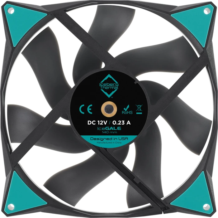 Iceberg Thermal IceGALE, Black, 140mm