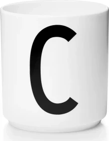 Design Letters Persönlicher Porzellanbecher A-Z Buchstabe C 250ml