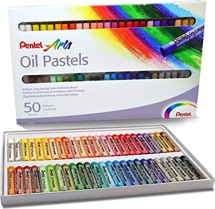 Pentel Ölpastellkreide, 50 Farben