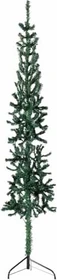 vidaXL Künstlicher Weihnachtsbaum halbrund schlank grün, 150cm