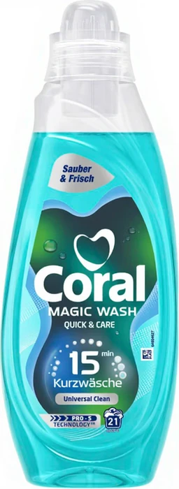 Coral Coral Magic Wash Quick&Care Universal Flüssigwaschmittel, 840ml