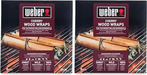 Weber Wood Wraps Grillpapier Kirschholz, 8 Stück