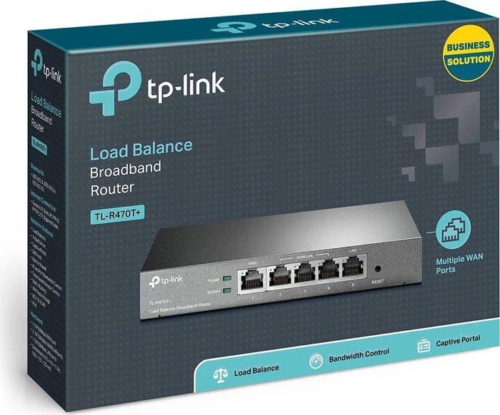 TP-Link TL-R470T+ Gigabit Router, 5x RJ-45