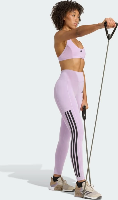 adidas Optime 3-Streifen Hose lang powder plum (Damen)