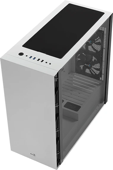 AeroCool Flo, weiß, Glasfenster