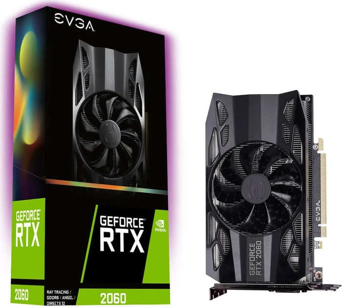 EVGA GeForce RTX 2060 Gaming, 6GB GDDR6, DVI, HDMI, DP