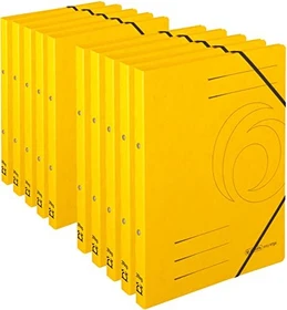 Herlitz Ringbuch 2-Ring Colorspan, 25mm, A4, gelb, 10er-Pack