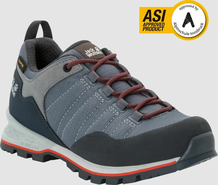 Jack Wolfskin Scrambler Lite Texapore Low pebble grey/orange coral (Damen)