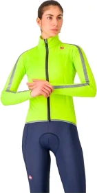 Castelli Ultra Rain Fahrradjacke electric lime/silver reflex (Damen)