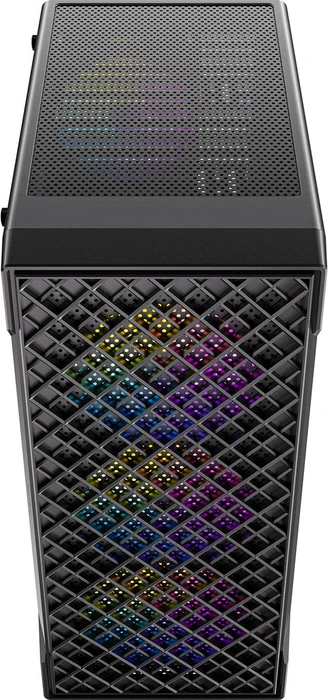 Antec VX320 ARGB, schwarz, Glasfenster