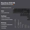 Keychron K10 HE Wireless, schwarz, LEDs RGB, Gateron 2.0 Magnetic Nebula, USB/Bluetooth, DE Vorschaubild