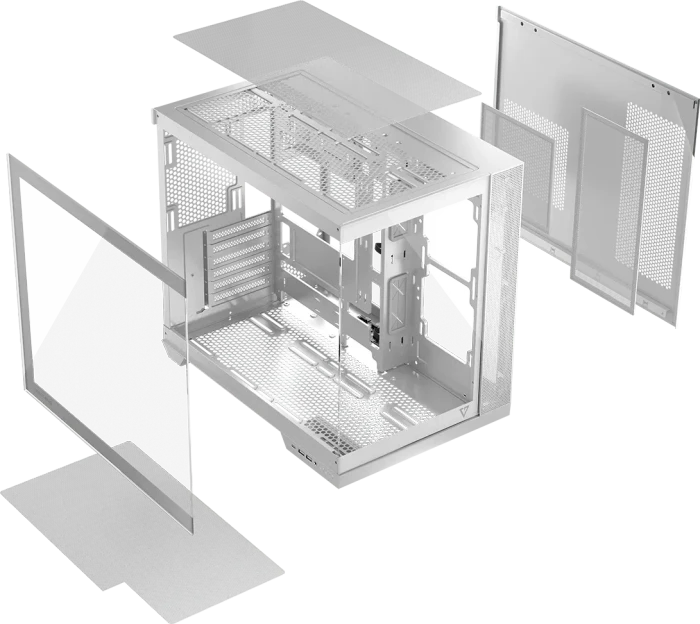 Modecom Volcano Panorama NF White, Glasfenster