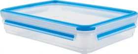 Emsa Clip&Close rechteckig Aufbewahrungsbehälter 1.65l blau
