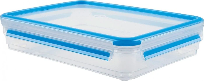 Emsa Clip&Close rechteckig Aufbewahrungsbehälter 1.65l blau