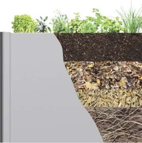 Biohort Hochbeet 1x0.5 quarzgrau-metallic