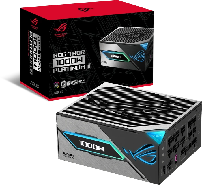 ASUS ROG Thor Platinum III, ROG-THOR-1000P3-GAMING, 1000W, ATX 3.1