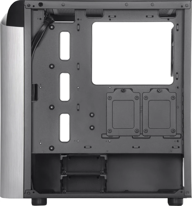SilverStone Seta A1 Silver, silber, Glasfenster