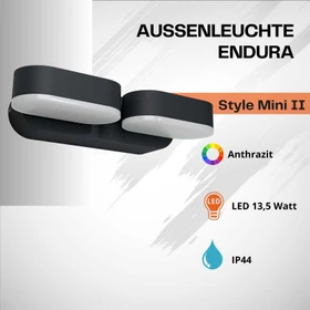 Osram Endura Style Mini Spot 13W Wandleuchte schwarz
