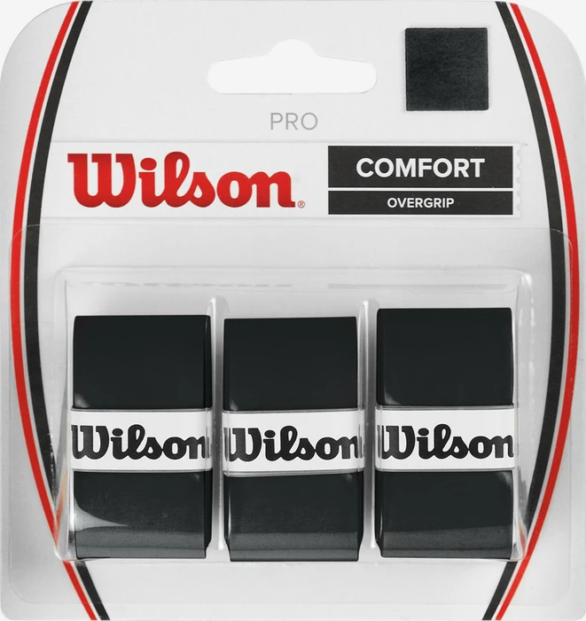 Wilson Comfort Pro Overgrip Griffband schwarz, 3 Stück