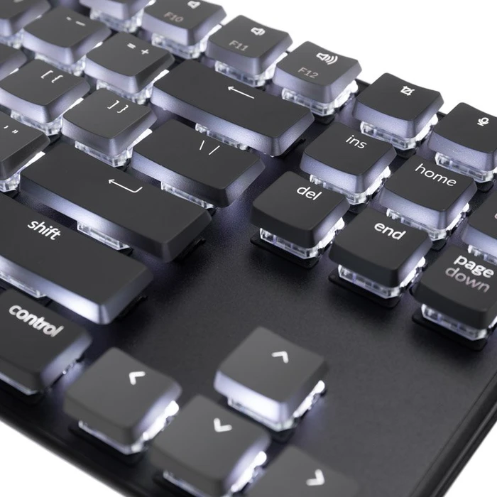Keychron K1 V4, 80% TKL, LEDs weiß, schwarz, Gateron LOW PROFILE BLUE, USB/Bluetooth, US
