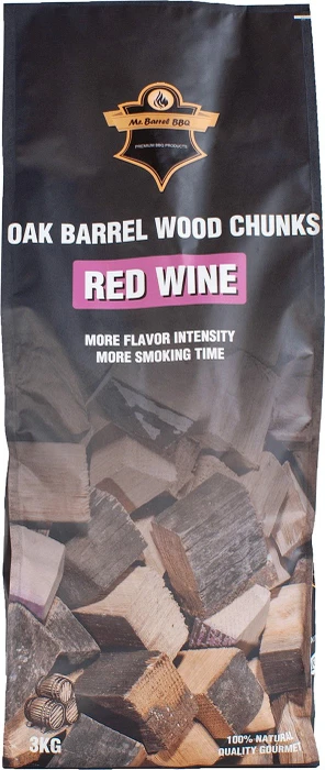 Mr. Barrel BBQ Oak Barrel Red Wine Räucherholz, 3kg